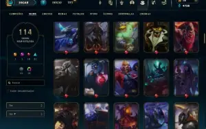 Prata 2 com 150 Champs e 114 Skins + 5 Vitoriosas
