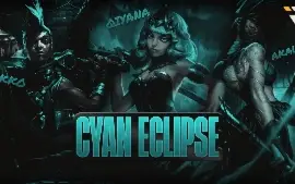 3 em 1 Pacote Cyan Eclipse| Custom Skin | League of Legends