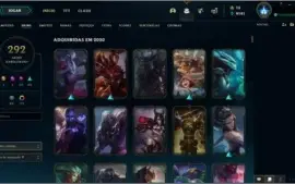 VENDO MINHA CONTA DO LOL 292 SKINS 25 PAG DE RUNAS LV 357