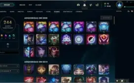 VENDO MINHA CONTA DO LOL 292 SKINS 25 PAG DE RUNAS LV 357