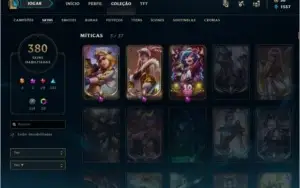 VENDO CONTA NO LOL PLAT3, QUASE TODOS OS CHAMP e 380 skins