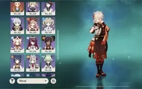 Ar48. Kazuha, Raiden, Eula, Diluc c1, Mona e espinha