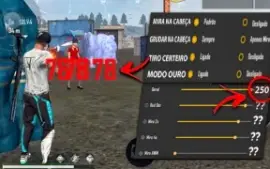 Free Fire Sensibilidade Mobile igual Regedit e Emulador 2024