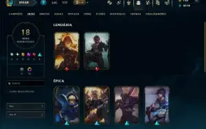 Esmeralda 2 com 100 Champs e 18 Skins