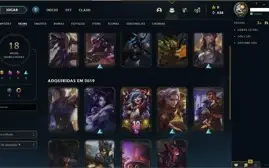 Conta Lol - 18 Skins / 48Campeões /  Unranked