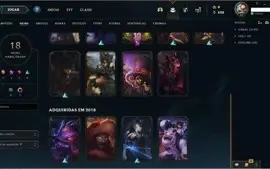Conta Lol - 18 Skins / 48Campeões /  Unranked