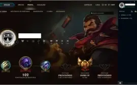 Conta lvl 30, 29 champions, gold IV (MMR de gold IV)