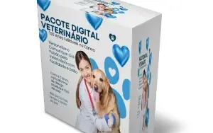 Pacote Digital Veterinário: 100 Artes Editáveis no Canva