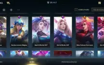 conta Wild Rift platina IV, 31 skins