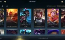 conta Wild Rift platina IV, 31 skins