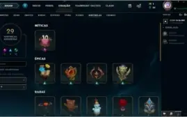 Conta de LoL elo gold 1