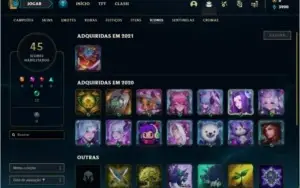Conta ouro 3 com 3 skins e 32 champs