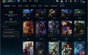 Conta ouro 3 com 3 skins e 32 champs