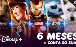 DISNEY+ 6 MESES - 7 PERFIS - CONTA SÓ SUA!