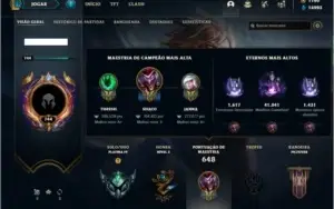 Conta platina 4 com TODOS os champs e 236 skins + LEVEL 744
