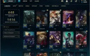 Conta platina 4 com TODOS os champs e 236 skins + LEVEL 744
