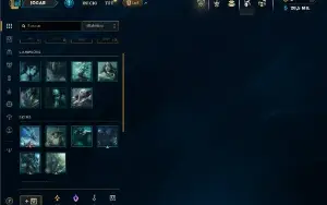 Unranked com 31 Champs e 2 Skins ( ex platina )