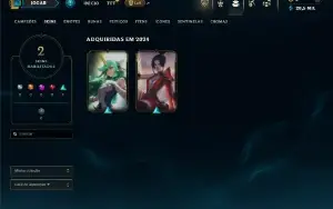 Unranked com 31 Champs e 2 Skins ( ex platina )