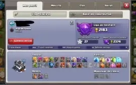 clash of clans cv9 quase full barato