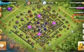 clash of clans cv9 quase full barato