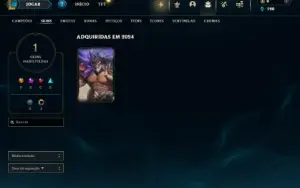 Unranked com 25 Champs e 1 Skin (ex platina)
