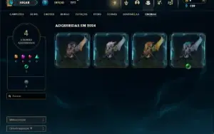 Unranked com 25 Champs e 1 Skin (ex platina)