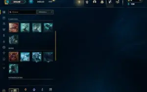 Unranked com 25 Champs e 1 Skin (ex platina)