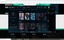 Conta League of Legends - Ouro 4 354 skins - 34 sentinelas