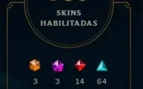 Conta Platina I com +170 skins e +140 Essência mítica