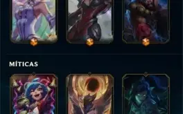 Conta Platina I com +170 skins e +140 Essência mítica