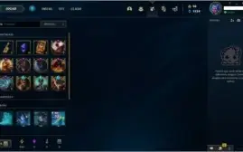 Conta League of Legends - Ouro 4 - 73 Champs e 27 Skins