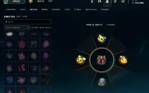 conta lol unranked 407 skins + valorant