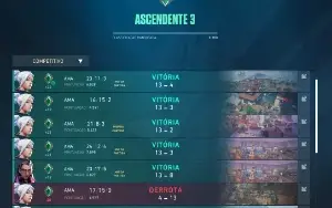 Conta Valorant Ascendente 3