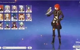 Genshin Impact Diluc + Jean + Klee + Barbara Cost Full Ar40