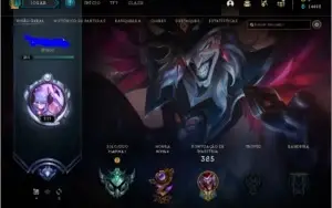 Conta LOL 111 skins / 126 Campeões / platina 1
