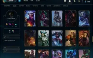 Conta prata 3 com TODOS os champs e 85 skins + 15 Cromas