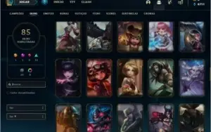 Conta prata 3 com TODOS os champs e 85 skins + 15 Cromas