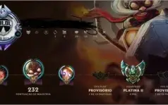 CONTA BORDA DIAMANTE 5 / ELO PLAT 2 100 + CHAMP