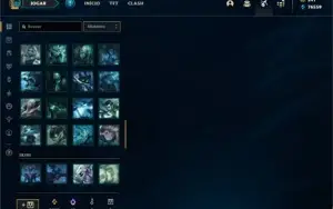 CONTA DIAMANTE 1 - 164 SKINS - TODOS OS CAMPEÕES