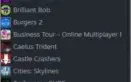 conta na steam com alguns jogos