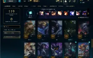 Ouro 3 com 45 Champs e 3 Skins