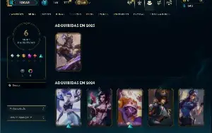 Ouro 3 com 45 Champs e 3 Skins