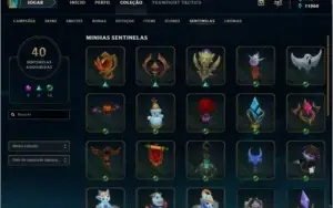 Conta LoL Gold IV Diversas skins e icones.