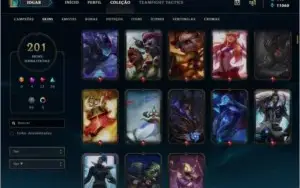 Conta LoL Gold IV Diversas skins e icones.
