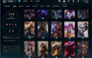 Conta bronze 1 com 130 Champs e 159 Skins
