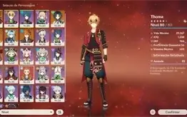 Genshin AR 54 - Hu Tao C1, Xiao, Mona, Eula