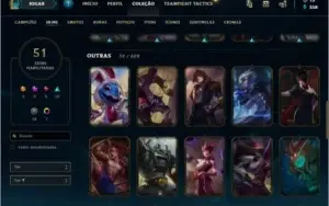 Conta de lol Diamante. 51 skins de qualidade