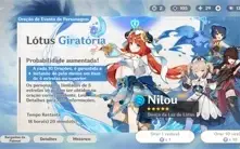 Conta Genshin Impact - AR55 COM 6 5 ESTRELAS!!