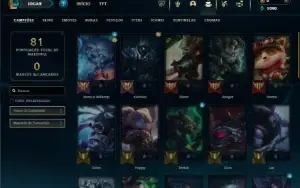 Esmeralda 2 com 40 Champs e 21 Skins + 4 Fragmentos
