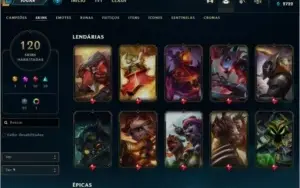 Vendo Conta do League of legends 136 heróis/ 120 skins